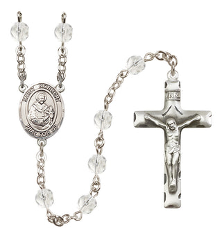 Silver-Plated 6mm Saint Norbert of Xanten  Engraved Catholic Rosaries