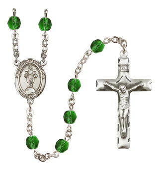 Silver-Plated 6mm Our Lady of All Nations  Engraved Catholic Rosaries