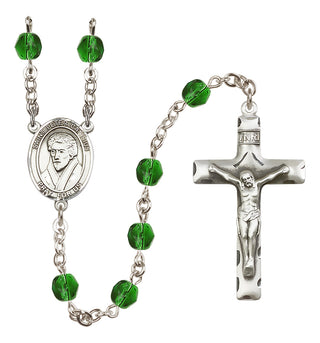 Silver-Plated 6mm Saint Peter Canisius  Engraved Catholic Rosaries