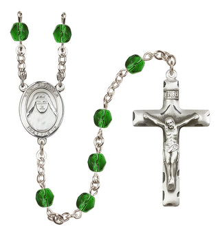 Silver-Plated 6mm Saint Alphonsa of India  Engraved Catholic Rosaries