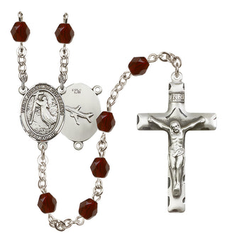 Silver-Plated 6mm Saint Joseph of Cupertino Rosary