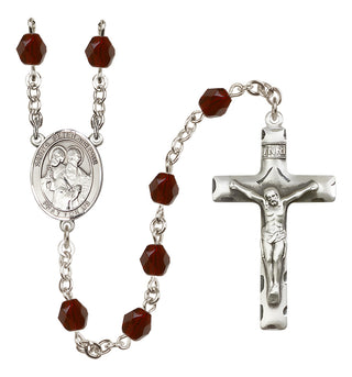 Silver-Plated 6mm Saints Peter & Paul  Engraved Catholic Rosaries