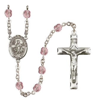 Silver-Plated 6mm Lord Is My Shepherd  Engraved Catholic Rosaries