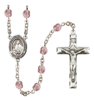 Silver-Plated 6mm Saint Maria Bertilla Boscardin  Engraved Catholic Rosaries