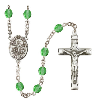 Silver-Plated 6mm Lord Is My Shepherd  Engraved Catholic Rosaries