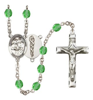 Silver-Plated 6mm Saints Cosmas & Damian / Doctors Rosary