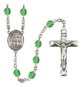 Silver-Plated 6mm Saint Germaine Cousin  Engraved Catholic Rosaries