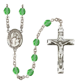 Silver-Plated 6mm Our Lady of Consolation  Engraved Catholic Rosaries