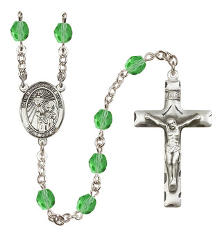 Silver-Plated 6mm Saint Margaret Mary Alacoque  Engraved Catholic Rosaries