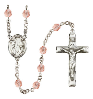 Silver-Plated 6mm Our Lady Star of the Sea  Engraved Catholic Rosaries