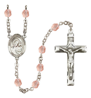 Silver-Plated 6mm Our Lady of Good Counsel  Engraved Catholic Rosaries