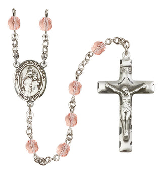 Silver-Plated 6mm Our Lady of Consolation  Engraved Catholic Rosaries