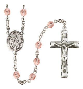 Silver-Plated 6mm Our Lady of Assumption  Engraved Catholic Rosaries