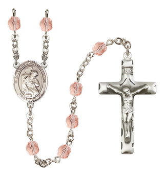 Silver-Plated 6mm Blessed Herman the Cripple  Engraved Catholic Rosaries