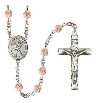 Silver-Plated 6mm Saint Sebastian / Dance Rosary