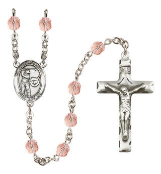 Silver-Plated 6mm Guardian Angel/Golf Rosary
