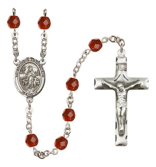 Silver-Plated 6mm Lord Is My Shepherd  Engraved Catholic Rosaries