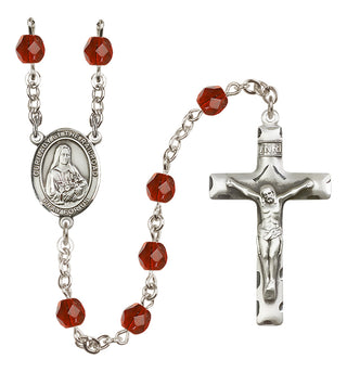 Silver-Plated 6mm Our Lady of the Railroad  Engraved Catholic Rosaries