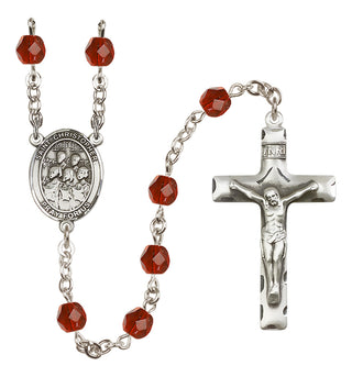 Silver-Plated 6mm Saint Christopher / Choir Rosary