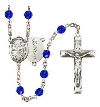 Silver-Plated 6mm Saint Luke the Apostle / Doctor Rosary