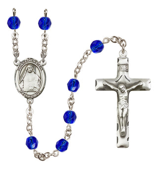 Silver-Plated 6mm Saint Edith Stein  Engraved Catholic Rosaries