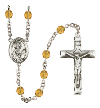 Silver-Plated 6mm Saint Paul the Apostle  Engraved Catholic Rosaries