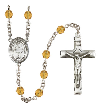 Silver-Plated 6mm Saint Mary Mackillop  Engraved Catholic Rosaries