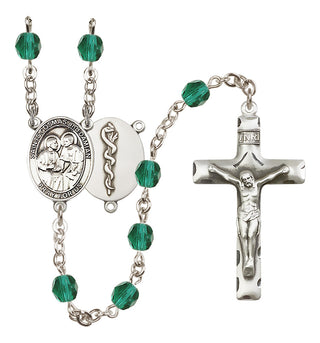 Silver-Plated 6mm Saints Cosmas & Damian / Doctors Rosary