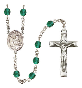 Silver-Plated 6mm Blessed Herman the Cripple  Engraved Catholic Rosaries