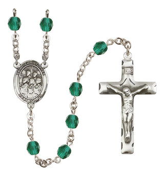 Silver-Plated 6mm Saint Christopher / Choir Rosary