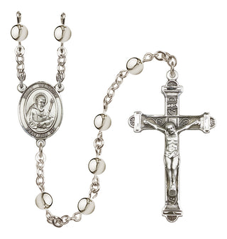 Silver-Plated 6mm Saint Benedict Rosary