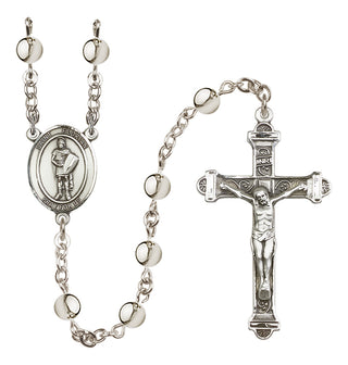 Silver Plated 6mm Saint Florian Rosary