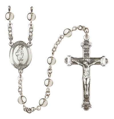 Silver Plated 6mm St. Gregory the Great Rosary