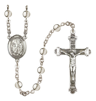 Silver Plated 6mm Saint James the Greater Rosary