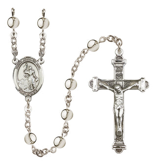 Silver Plated 6mm Saint Joan of Arc Rosary