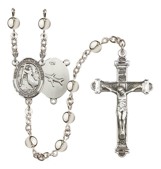 Silver-Plated 6mm Saint Joseph of Cupertino Rosary