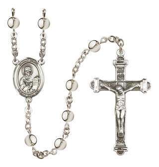 Silver Plated 6mm Saint Paul the Apostle Rosary