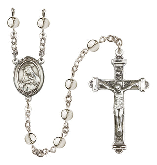 Silver Plated 6mm Saint Rose of Lima Rosary