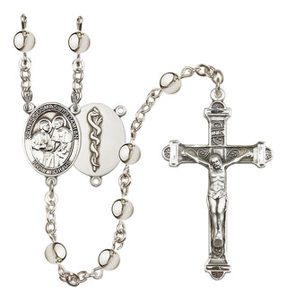 Silver Plated 6mm Saints Cosmas & Damian / Doctors Rosary