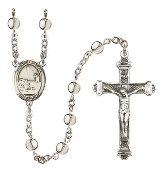 Silver-Plated 6mm Saint Sebastian / Fishing Rosary