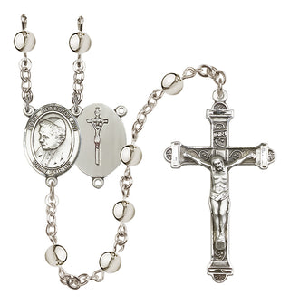 Silver-Plated 6mm Pope Emeritace  Benedict XVI Rosary