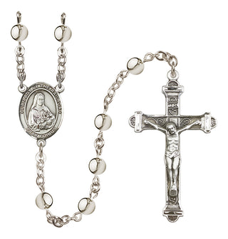 Silver-Plated 6mm Our Lady of the Railroad  Engraved Catholic Rosaries