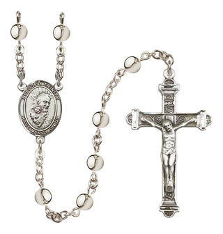 Silver Plated 6mm Blessed Trinity Rosary
