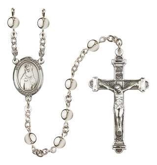 Silver Plated 6mm Saint Hildegard von Bingen Rosary