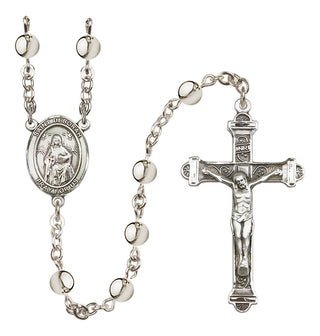 Silver Plated 6mm Saint Deborah Rosary
