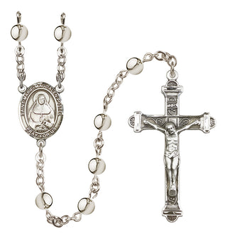 Silver Plated 6mm Saint Marie Magdalen Postel Rosary