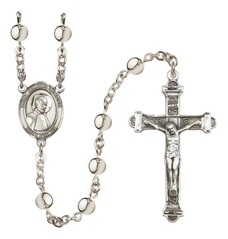 Silver Plated 6mm Saint Edmund Campion Rosary