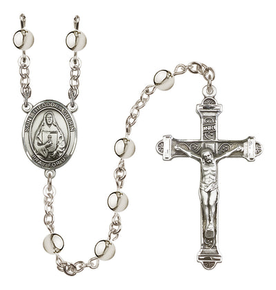 Silver-Plated 6mm St. Theodora Rosary | Engravable