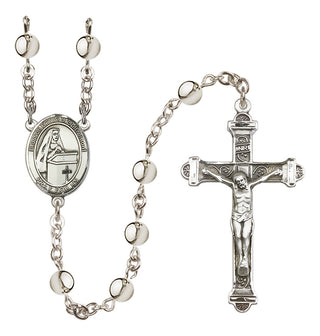 Silver Plated 6mm Blessed Emilee Doultremont Rosary