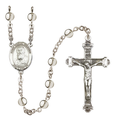 Silver-Plated 6mm St. Daniel Comboni Rosary | Engravable